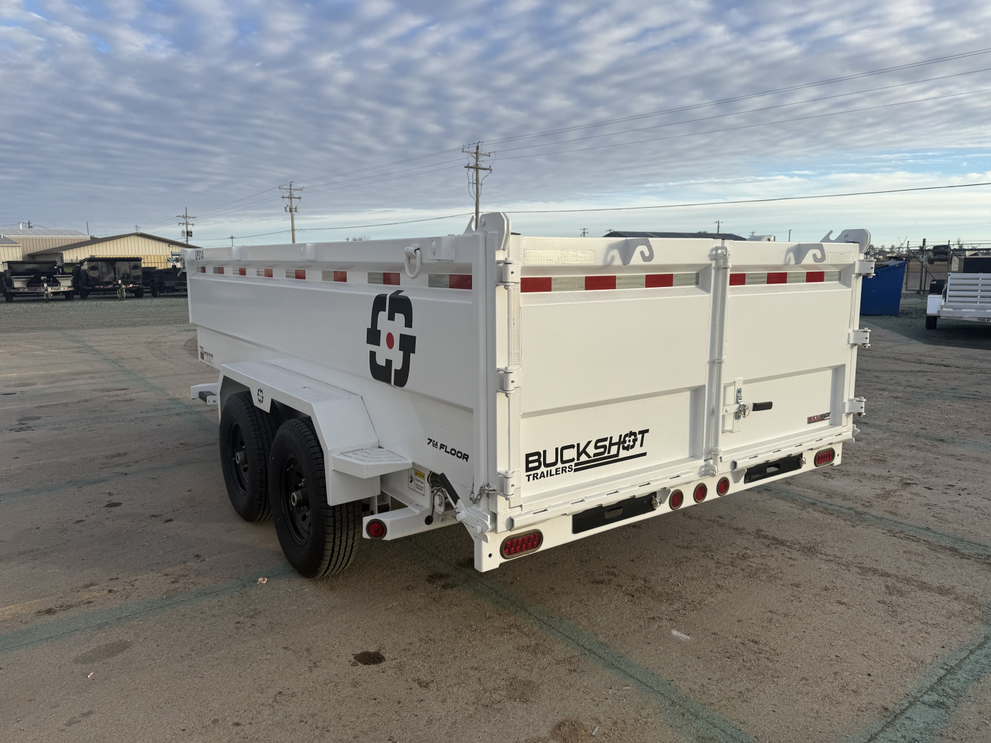 New 2025 Buckshot MFG 14' X 83" X 36" Sides Dump Trailer