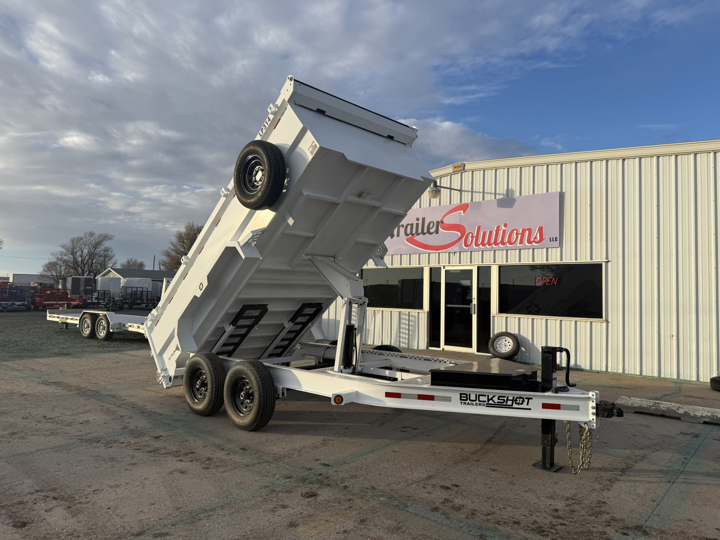 New 2025 Buckshot MFG 14' X 83" X 36" Sides Dump Trailer