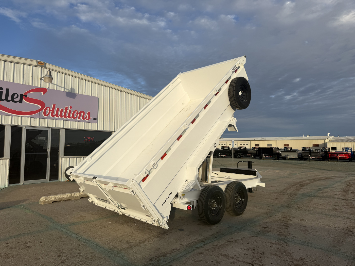 New 2025 Buckshot MFG 14' X 83" X 36" Sides Dump Trailer