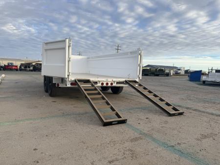 New 2025 Buckshot MFG 14' X 83" X 36" Sides Dump Trailer