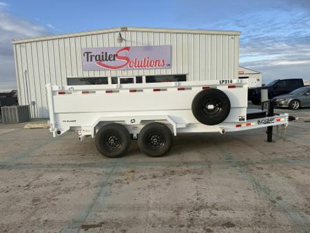 New 2025 Buckshot MFG 14' X 83" X 36" Sides Dump Trailer