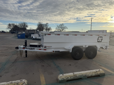 New 2025 Buckshot MFG 14' X 83" X 36" Sides Dump Trailer
