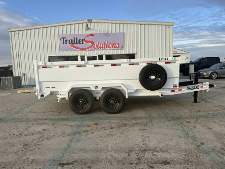 New 2025 Buckshot MFG 14' X 83" X 36" Sides Dump Trailer