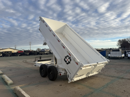 New 2025 Buckshot MFG 14' X 83" X 36" Sides Dump Trailer