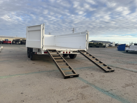 New 2025 Buckshot MFG 14' X 83" X 36" Sides Dump Trailer