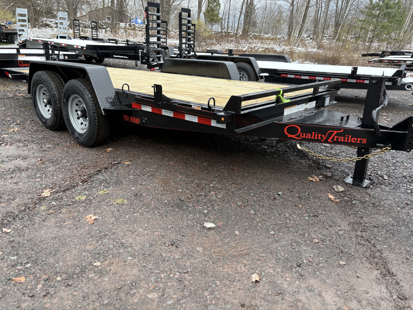 New 2026 Quality Trailers 18' 15K Skid Steer Equipment Trailer