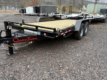 New 2026 Quality Trailers 18' 15K Skid Steer Equipment Trailer