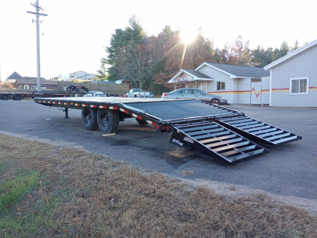 New 2026 PJ TRAILERS 102" x 24' F8 Deckover Trailer