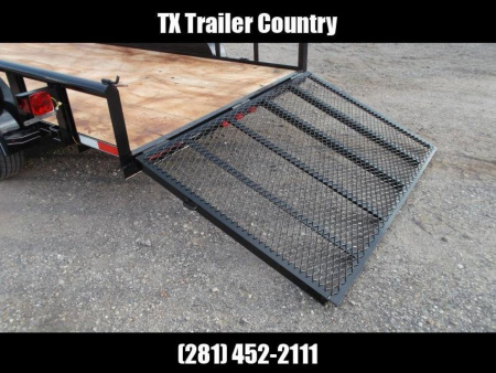 New 2026 J&C Trailers 83x16 Utility Trailer / Pipetop / 4ft Heavy Duty Ramp Gate / Electric Brakes / 2" Bulldog Coupler