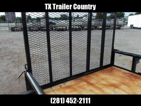 New 2026 J&C Trailers 83x16 Utility Trailer / Pipetop / 4ft Heavy Duty Ramp Gate / Electric Brakes / 2" Bulldog Coupler