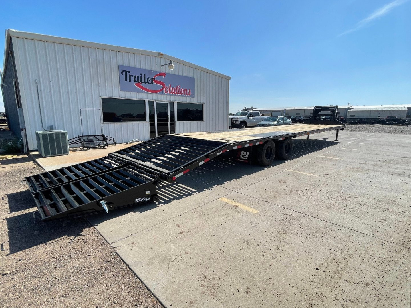 New 2026 PJ Trailers LD402 40' x 102" Hydraulic Brakes Flatbed Trailer