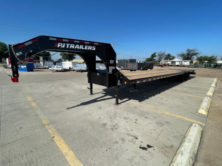 New 2026 PJ Trailers LD402 40' x 102" Hydraulic Brakes Flatbed Trailer