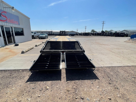 New 2026 PJ Trailers LD402 40' x 102" Hydraulic Brakes Flatbed Trailer