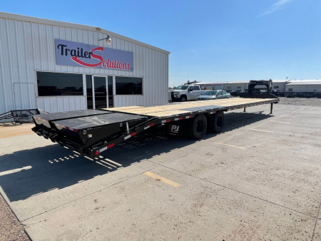 New 2026 PJ Trailers LD402 40' x 102" Hydraulic Brakes Flatbed Trailer