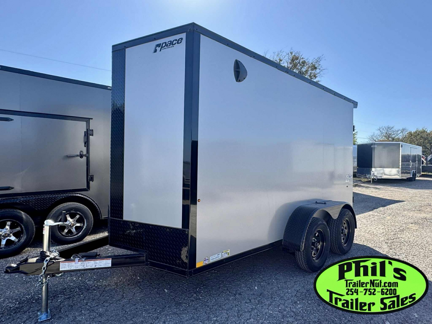 New 2026 Pace American 6X12 UPGRADED .080 EXTERIOR & REAR WING Cargo / Enclosed Trailer UPGRADED 7' INTERIOR HEIGHT