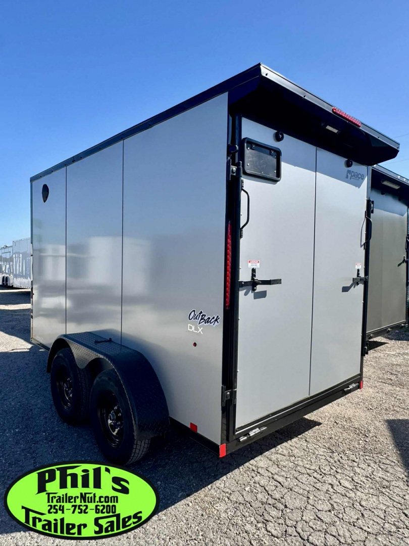 New 2026 Pace American 6X12 UPGRADED .080 EXTERIOR & REAR WING Cargo / Enclosed Trailer UPGRADED 7' INTERIOR HEIGHT