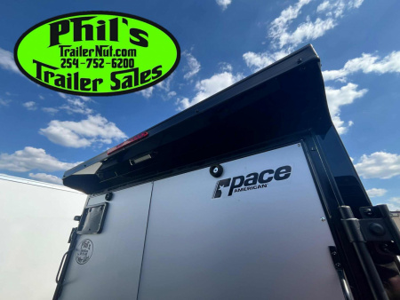 New 2026 Pace American 6X12 UPGRADED .080 EXTERIOR & REAR WING Cargo / Enclosed Trailer UPGRADED 7' INTERIOR HEIGHT