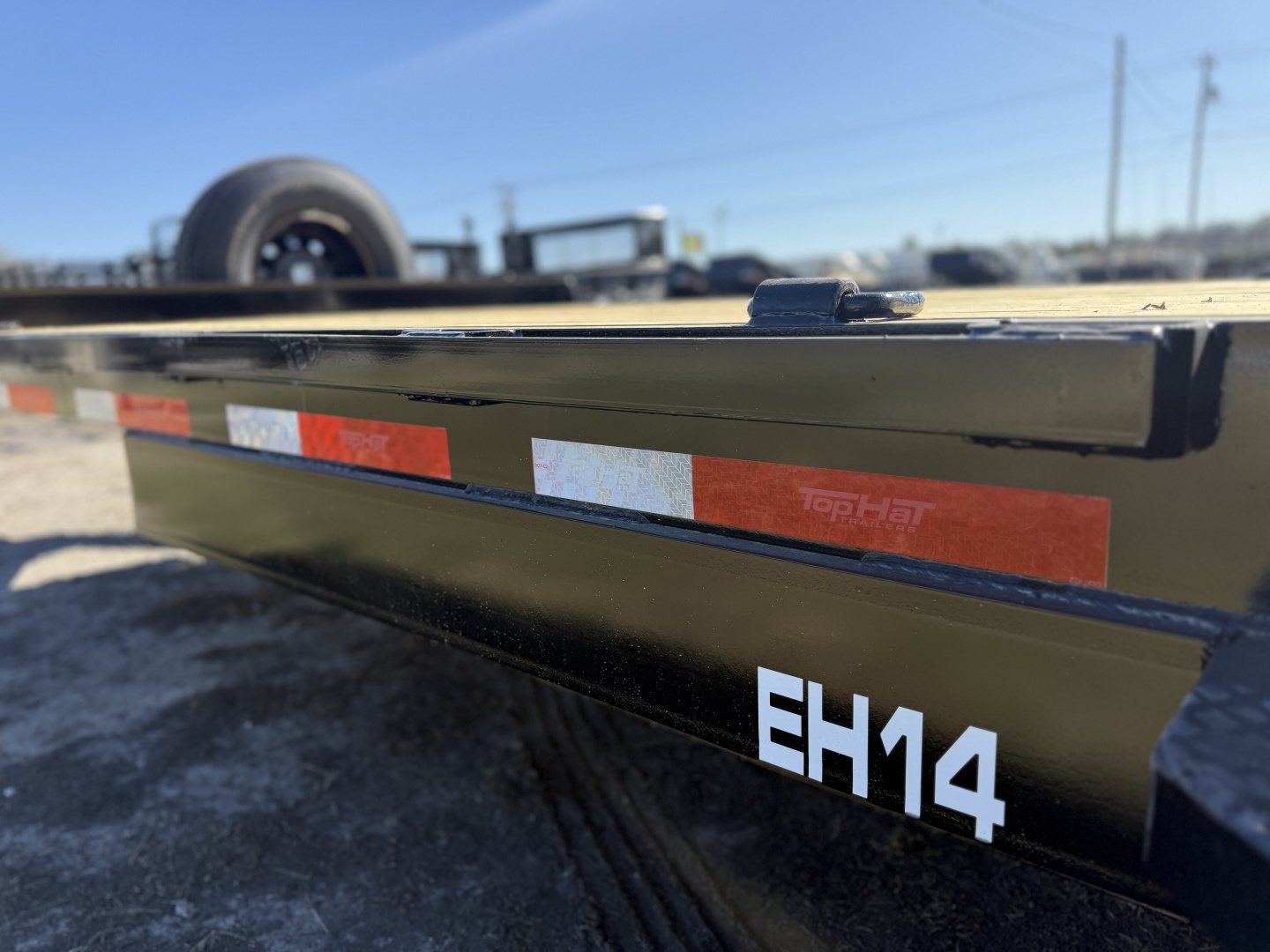New 2026 Top Hat Trailers EH14-20x83 Equipment Trailer w/ Standup Ramps & 14 Ply Upg.
