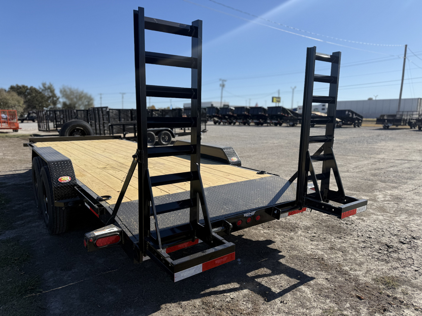 New 2026 Top Hat Trailers EH14-20x83 Equipment Trailer w/ Standup Ramps & 14 Ply Upg.