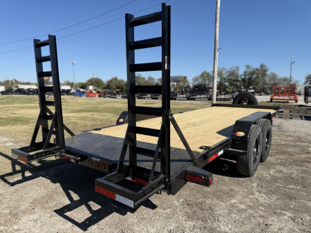New 2026 Top Hat Trailers EH14-20x83 Equipment Trailer w/ Standup Ramps & 14 Ply Upg.