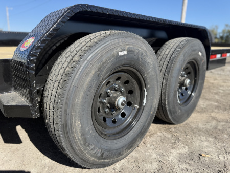 New 2026 Top Hat Trailers EH14-20x83 Equipment Trailer w/ Standup Ramps & 14 Ply Upg.