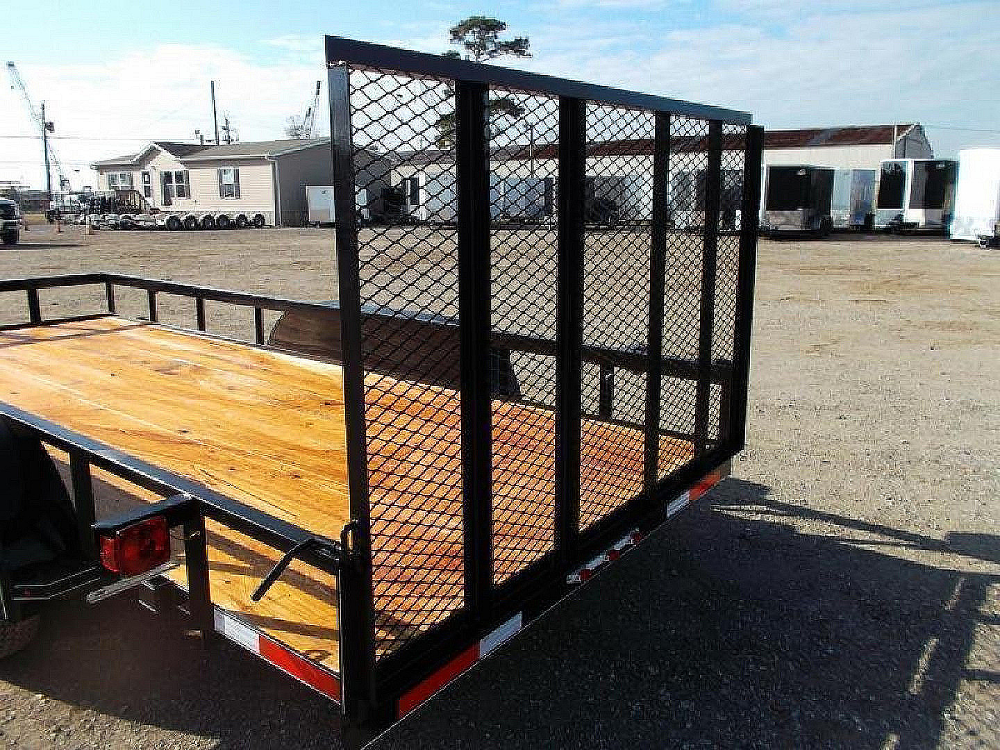New 2026 J&C Trailers 83x14 Utility Trailer / Lowboy Trailer / 4ft Ramp Gate / Electric Brakes / 2" Bulldog Coupler