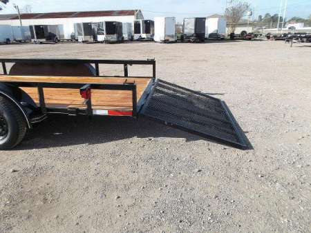 New 2026 J&C Trailers 83x14 Utility Trailer / Lowboy Trailer / 4ft Ramp Gate / Electric Brakes / 2" Bulldog Coupler