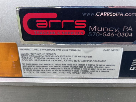 Used 2023 Cross Trailers 8.5x24 10K RAMP DOOR Cargo / Enclosed Trailer