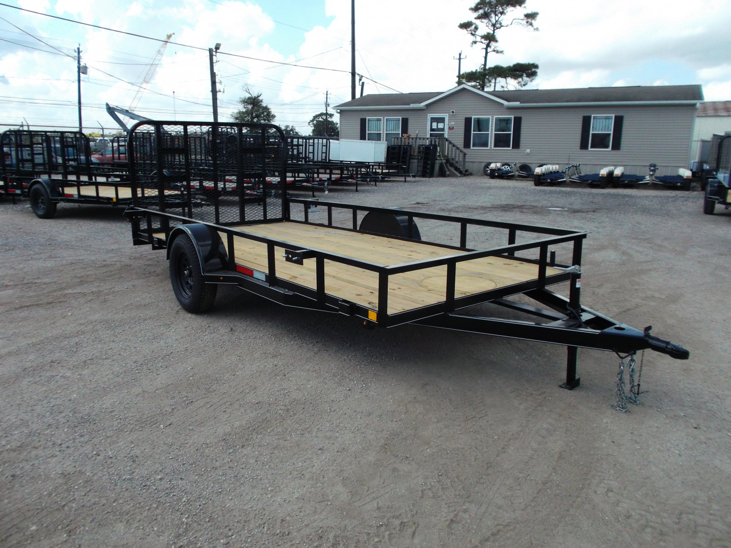 New 2026 J&C Trailers 77x14 Utility Trailer / UTV Trailer / C-Channel Wrap Tongue / 2" Bulldog Coupler / 4ft Ramp Gate
