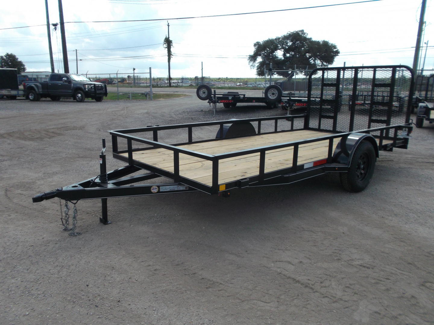 New 2026 J&C Trailers 77x14 Utility Trailer / UTV Trailer / C-Channel Wrap Tongue / 2" Bulldog Coupler / 4ft Ramp Gate