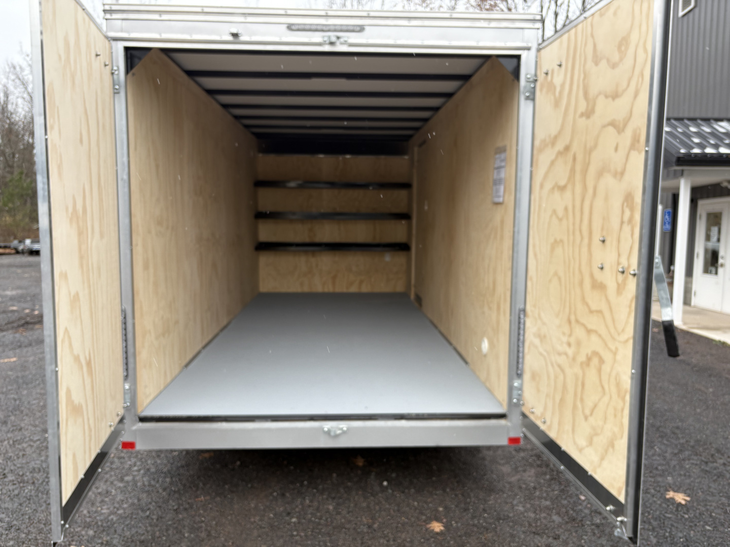 New 2026 Car Mate Trailers 7x14 7K 80" Interior Height Contractor with Rear Double Doors