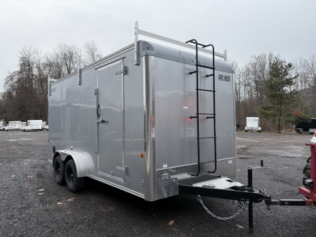New 2026 Car Mate Trailers 7x14 7K 80" Interior Height Contractor with Rear Double Doors