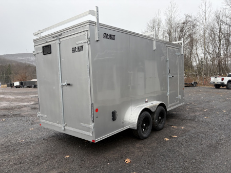 New 2026 Car Mate Trailers 7x14 7K 80" Interior Height Contractor with Rear Double Doors