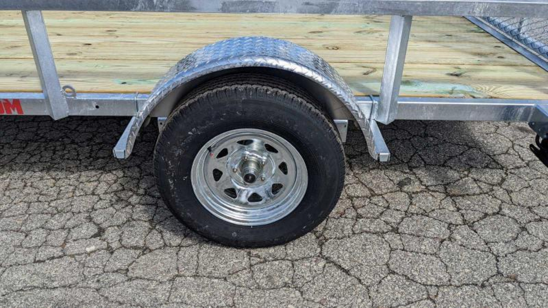 New 2026 Load Rite 6'8" x 12 ALL GALVANIZED Utility w/ Spring Assist Gate