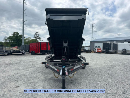 New 2026 PJ Trailers 7X14 DL 14K Dump Trailer w/ Hydraulic Jack Dump Trailer