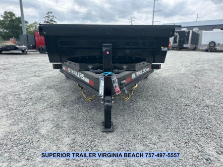 New 2026 PJ Trailers 7X14 DL 14K Dump Trailer w/ Hydraulic Jack Dump Trailer