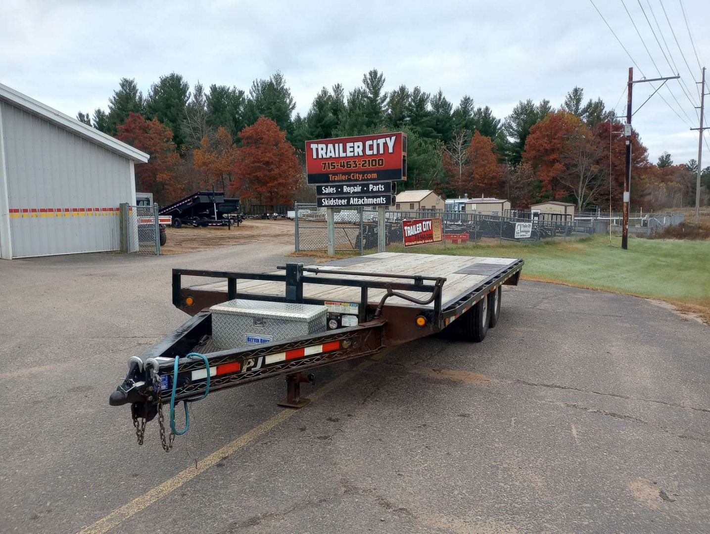 Used 2018 PJ Trailers F8 18'x102" Deckover Trailer