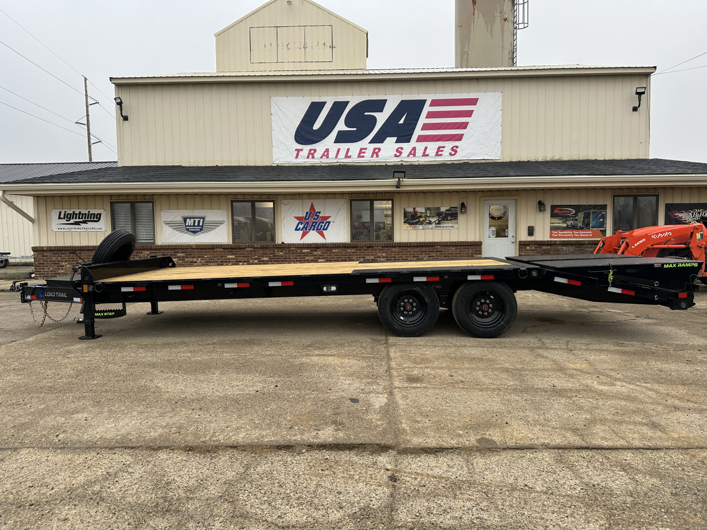 New 2025 Load Trail 102x24 Tag 16K w/Max Ramps Deckover Trailer