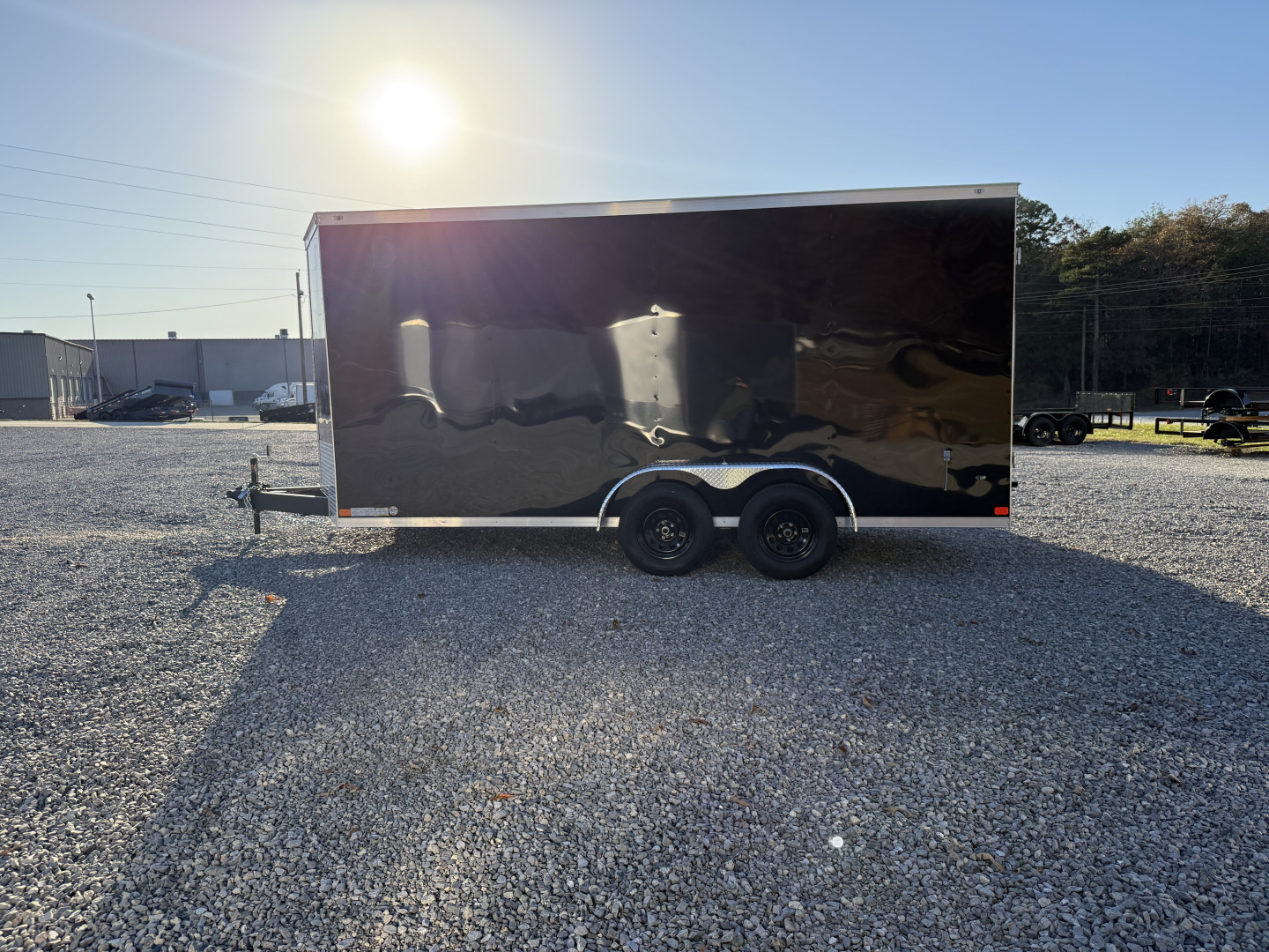 New 2026 Covered Wagon Trailers 7X16 TA2 7' W/ DBL DOORS POLY Cargo / Enclosed Trailer