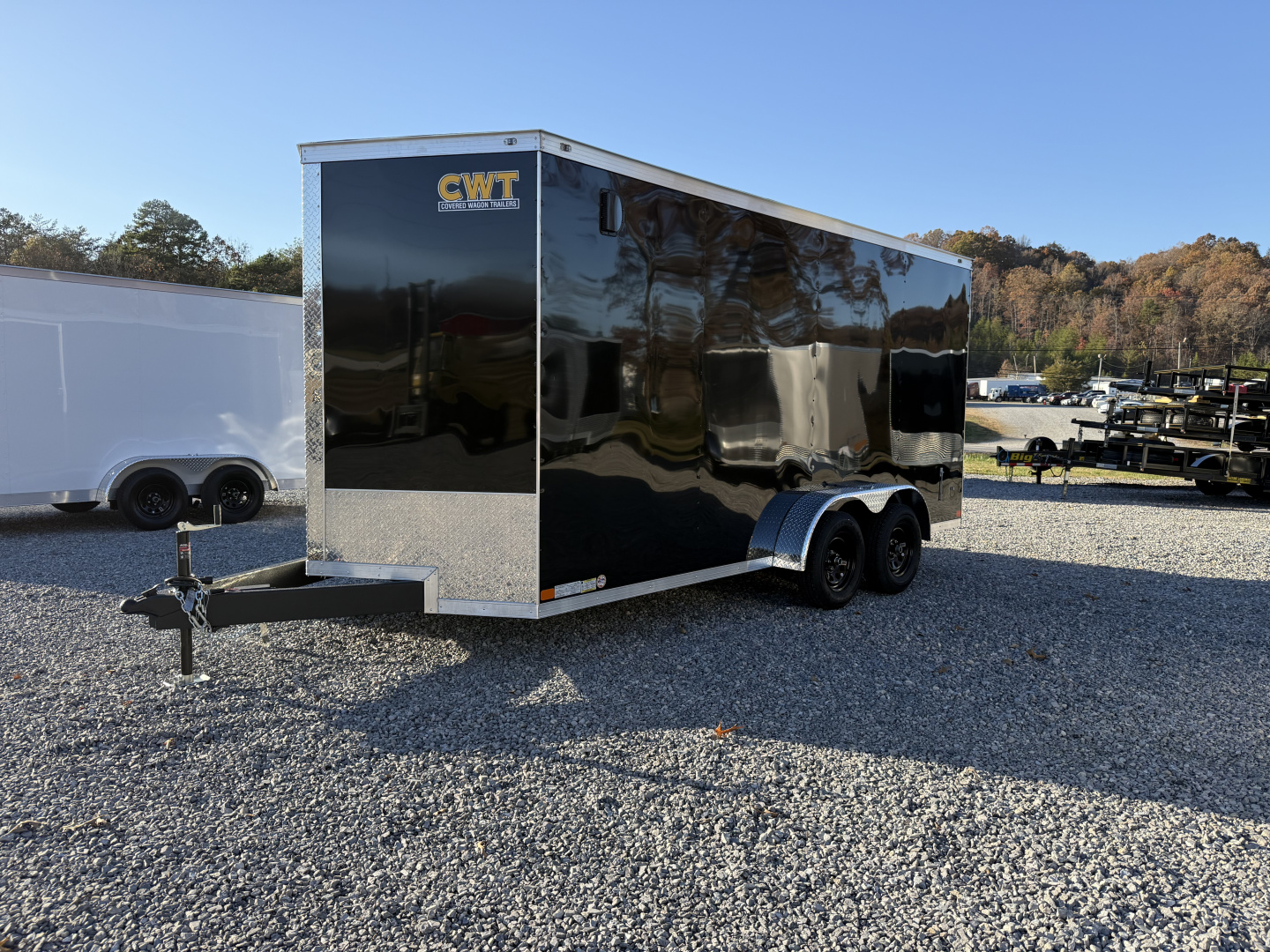 New 2026 Covered Wagon Trailers 7X16 TA2 7' W/ DBL DOORS POLY Cargo / Enclosed Trailer