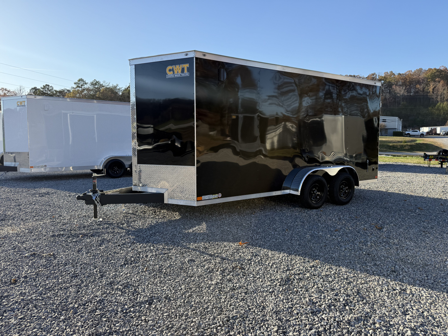 New 2026 Covered Wagon Trailers 7X16 TA2 7' W/ DBL DOORS POLY Cargo / Enclosed Trailer