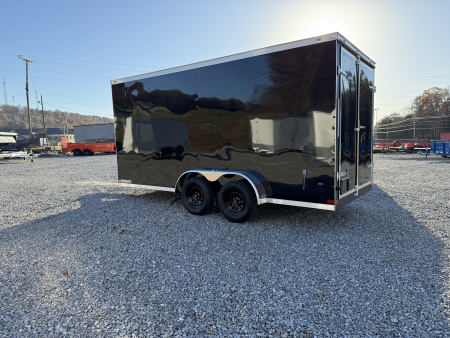 New 2026 Covered Wagon Trailers 7X16 TA2 7' W/ DBL DOORS POLY Cargo / Enclosed Trailer