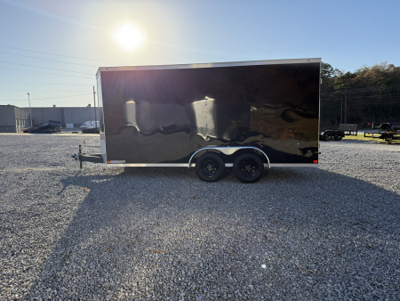 New 2026 Covered Wagon Trailers 7X16 TA2 7' W/ DBL DOORS POLY Cargo / Enclosed Trailer