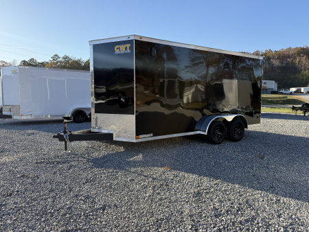 New 2026 Covered Wagon Trailers 7X16 TA2 7' W/ DBL DOORS POLY Cargo / Enclosed Trailer