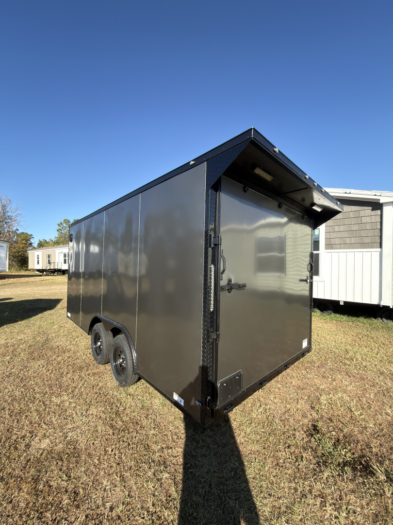 New 2026 Other 8.5x16TA 7' Tall .080 PolyCor Blackout Package Rear Wing Spoiler Cargo / Enclosed Trailer