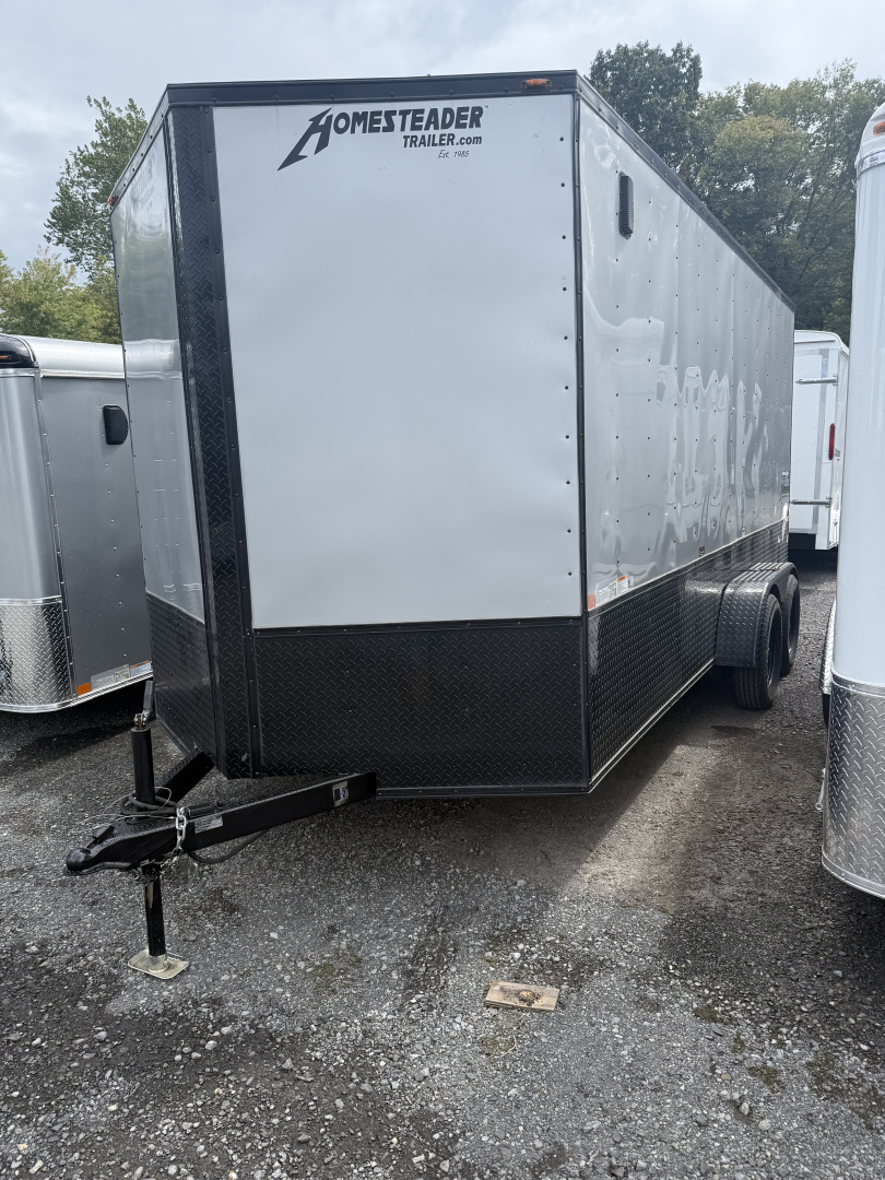 Used **USED** 2023 Homesteader 7x16 -V-Nose - OHV w/ Blackout - 7' Interior