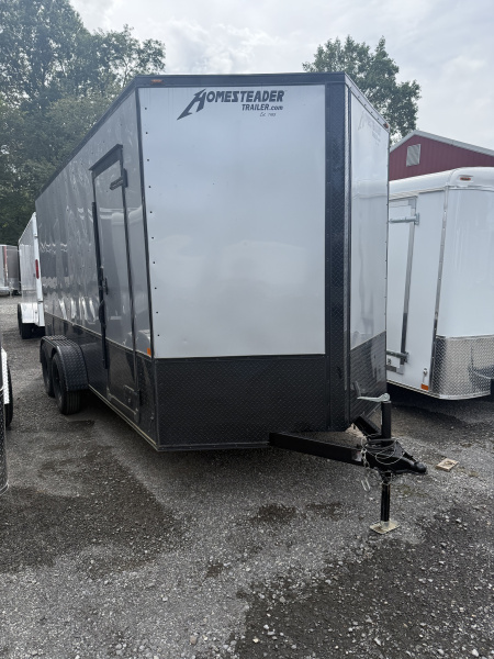 Used **USED** 2023 Homesteader 7x16 -V-Nose - OHV w/ Blackout - 7' Interior