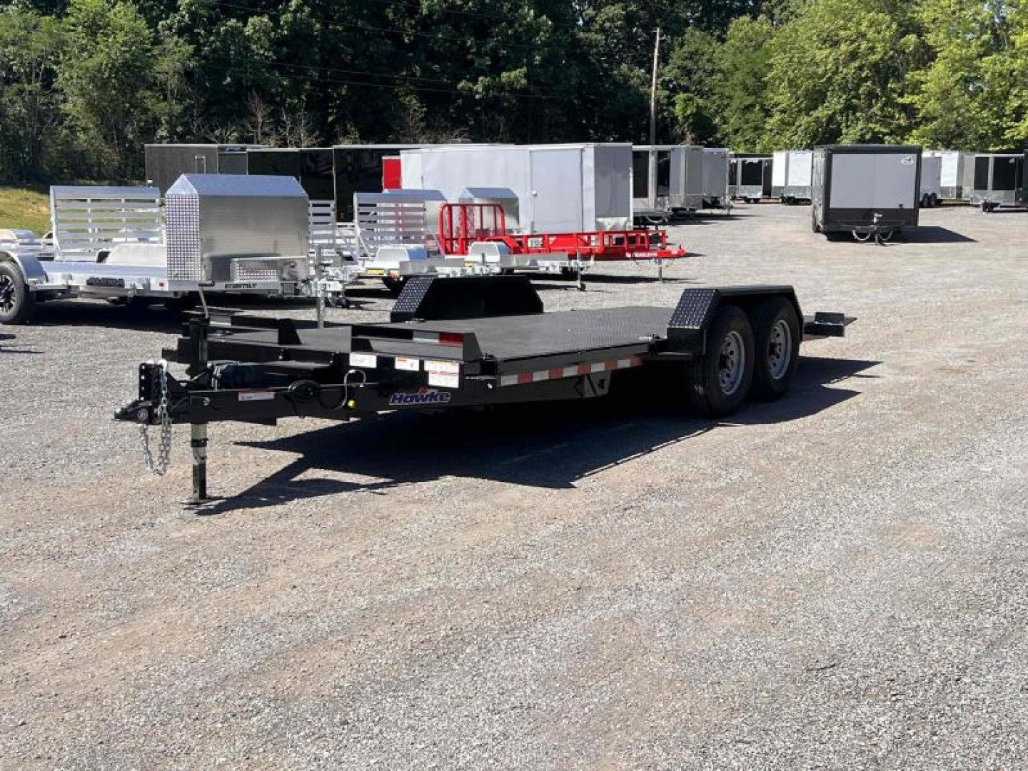 New 2026 Hawke Trailers 80" x 20' 12K GVWR Standard Power Tilt Trailer
