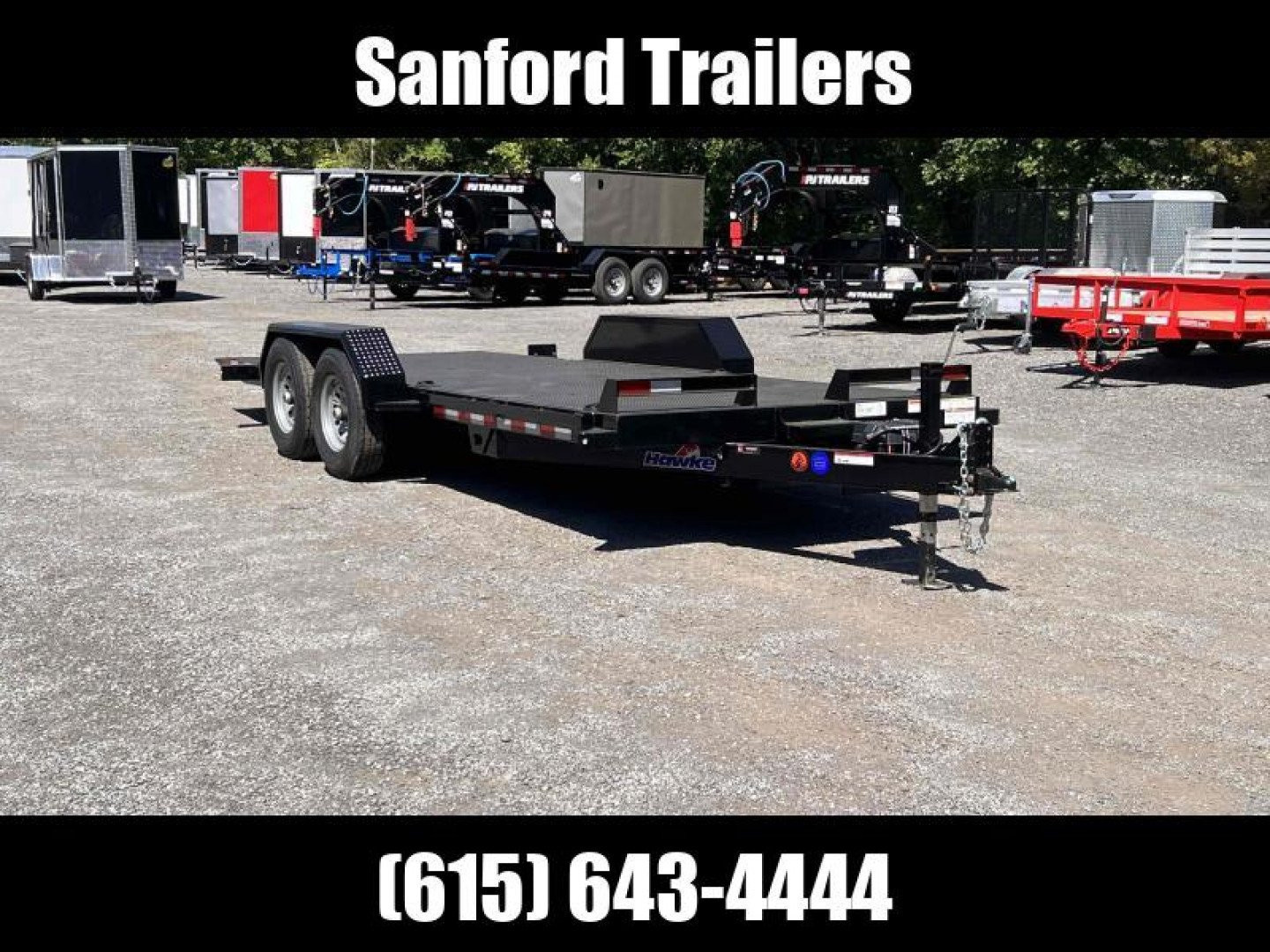 New 2026 Hawke Trailers 80" x 20' 12K GVWR Standard Power Tilt Trailer