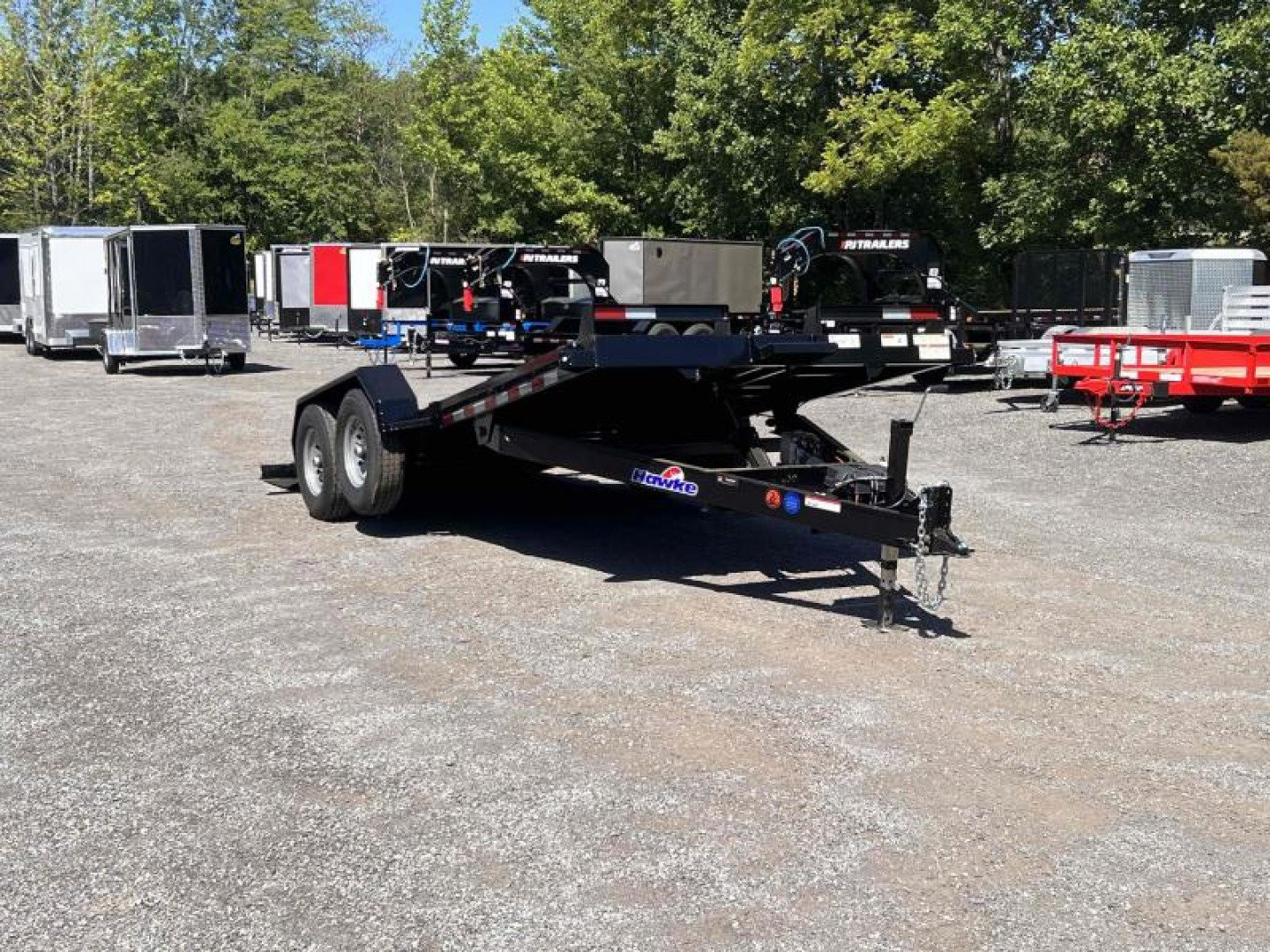 New 2026 Hawke Trailers 80" x 20' 12K GVWR Standard Power Tilt Trailer